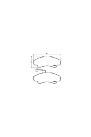 Promoción Exclusiva PASTILLA DE FRENO P23092 BREMBO - PEUGEOT BOXER Caja/Chasis (244) - Eje delantero
