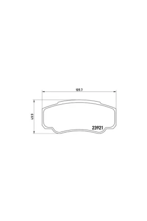 Bestseller PASTILLA DE FRENO P23093 BREMBO - CITROËN RELAY Autobús (230P) - Eje trasero