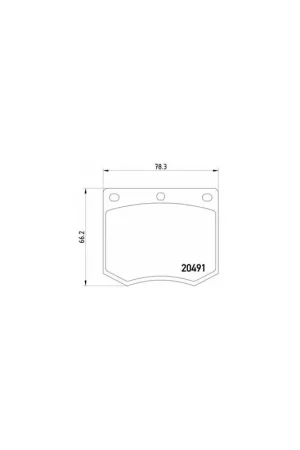Súper Precio PASTILLA DE FRENO P24002 BREMBO - FORD CORTINA (GBTK) - Eje delantero
