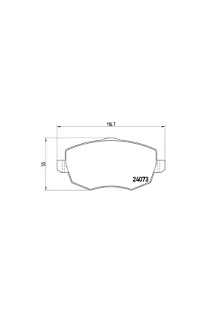 Venta Final PASTILLA DE FRENO P23094 BREMBO - LANCIA YPSILON (843) - Eje delantero