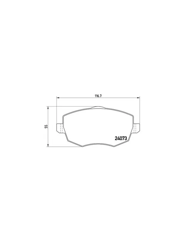 Venta Final PASTILLA DE FRENO P23094 BREMBO - LANCIA YPSILON (843) - Eje delantero