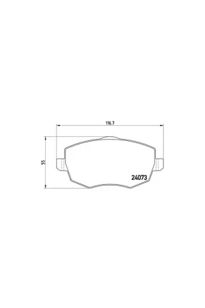 Comprar En Línea PASTILLA DE FRENO P23095 BREMBO - LANCIA YPSILON (843) - Eje delantero