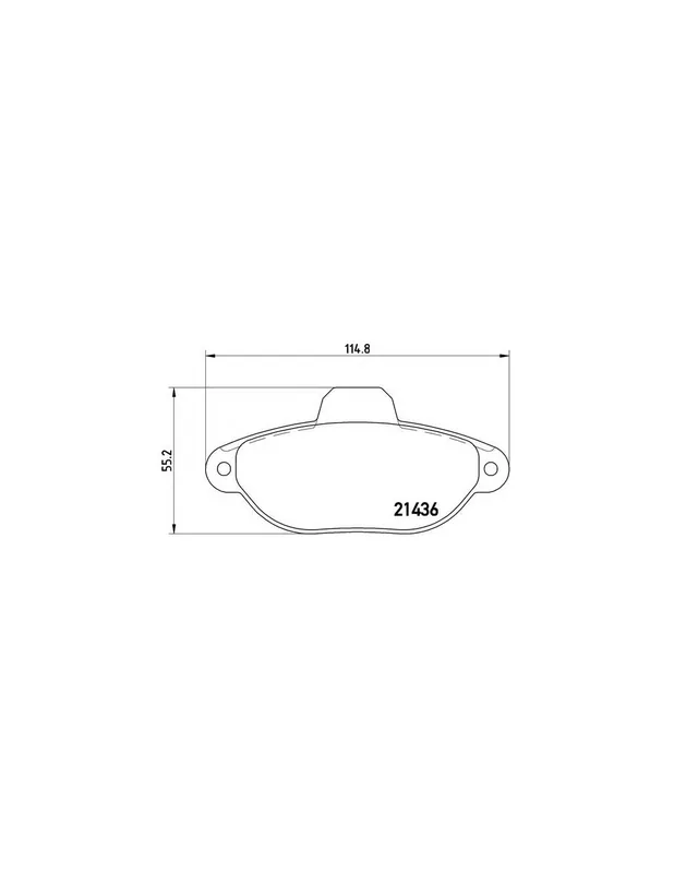 Auténtico PASTILLA DE FRENO P23096 BREMBO - FIAT SEICENTO Van (287, 187) - Eje delantero