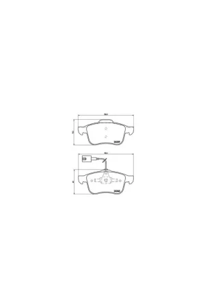 Descuento PASTILLA DE FRENO P 23 103 BREMBO - ALFA ROMEO 159 Sportwagon (939) - Eje delantero