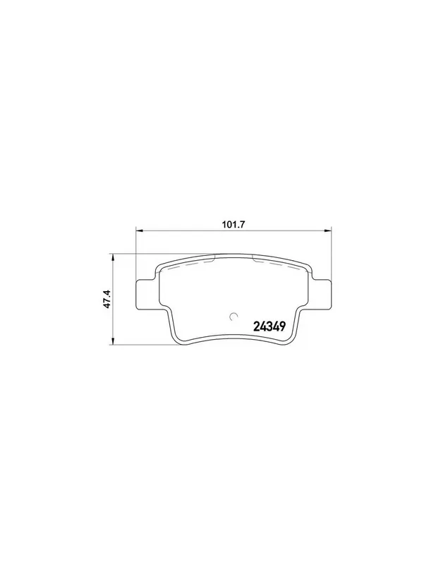 Auténtico PASTILLA DE FRENO P 23 104 BREMBO - FIAT PUNTO (199) - Eje trasero
