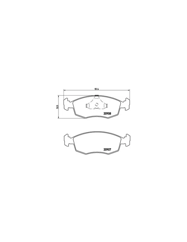 Bestseller PASTILLA DE FRENO P24019 BREMBO - FORD SIERRA Fastback (GBC) - Eje delantero