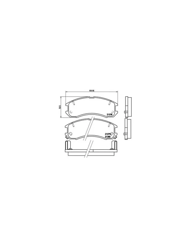 Precio De Fábrica PASTILLA DE FRENO P24024 BREMBO - MAZDA 626 Mk III (GD) - Eje delantero