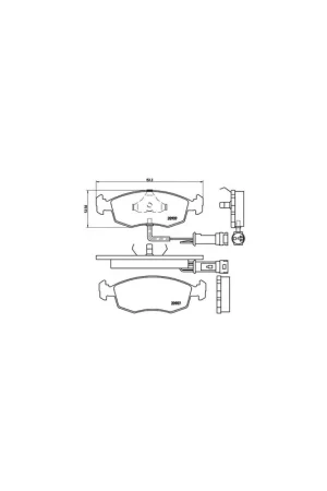Súper Precio PASTILLA DE FRENO P24007 BREMBO - FORD SIERRA (GBG, GB4) - Eje delantero