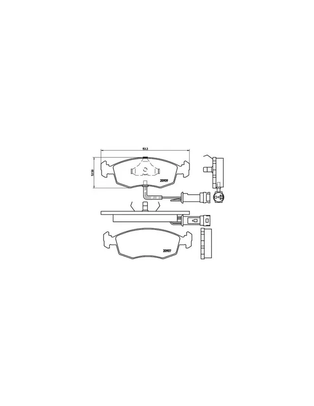 Última Oportunidad PASTILLA DE FRENO P24007 BREMBO - FORD ESCORT Mk VI Ranchera familiar (GAL) - Eje delantero