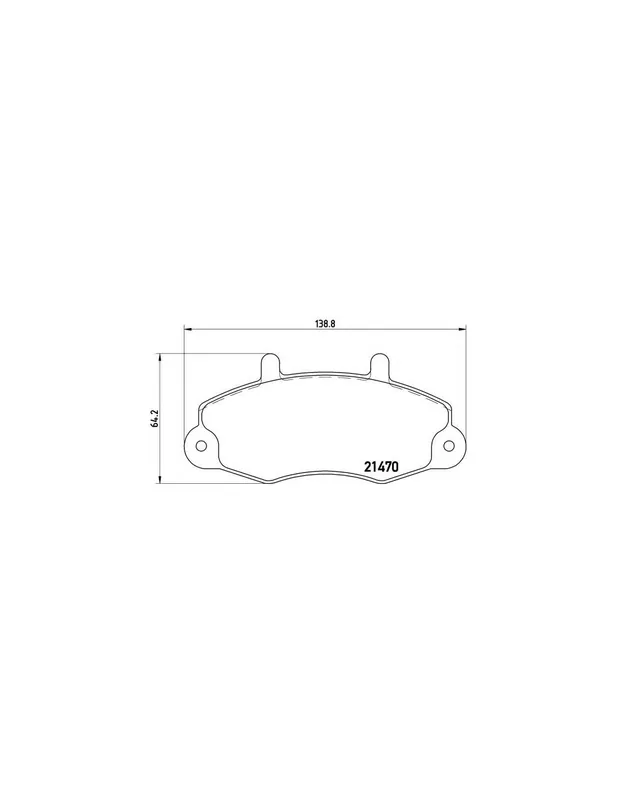 Última Versión PASTILLA DE FRENO P24032 BREMBO - FORD TRANSIT Caja/Chasis (E_ _) - Eje delantero
