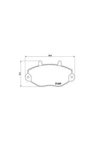 Barato PASTILLA DE FRENO P24033 BREMBO - FORD TRANSIT Van (E_ _) - Eje delantero