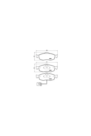 Stock Limitado PASTILLA DE FRENO P24034 BREMBO - FORD SCORPIO Mk II (GFR, GGR) - Eje delantero