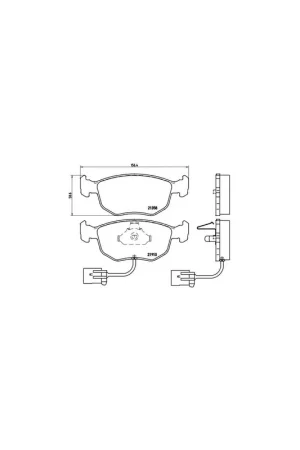 Auténtico PASTILLA DE FRENO P24035 BREMBO - FORD MONDEO Sedán (GBP) - Eje delantero