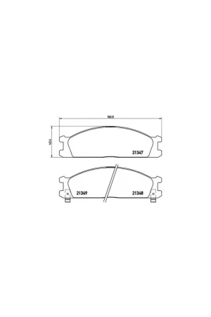 De Moda PASTILLA DE FRENO P24026 BREMBO - NISSAN CARAVAN Furgón (E24) - Eje delantero