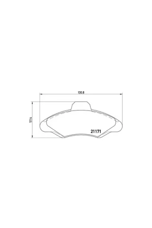 De Moda PASTILLA DE FRENO P24029 BREMBO - FORD ESCORT Mk VII (GAL, AAL, ABL) - Eje delantero