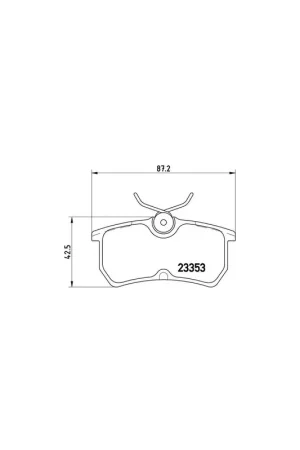 Certificado PASTILLA DE FRENO P24047 BREMBO - FORD FOCUS (DAW, DBW) - Eje trasero