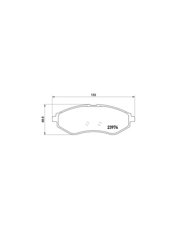 Artesanal PASTILLA DE FRENO P24048 BREMBO - DAEWOO KALOS Sedán (KLAS) - Eje delantero