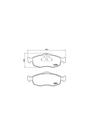 Devolución Gratuita PASTILLA DE FRENO P24037 BREMBO - FORD SCORPIO Mk II (GFR, GGR) - Eje delantero