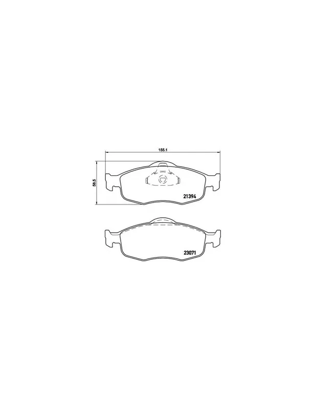 Precio Económico PASTILLA DE FRENO P24037 BREMBO - FORD MONDEO Mk II Sedán (BFP) - Eje delantero