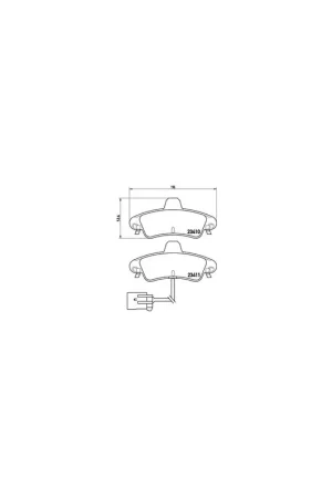 Compra Ahora PASTILLA DE FRENO P24038 BREMBO - FORD MONDEO   Sedán (GBP) - Eje trasero