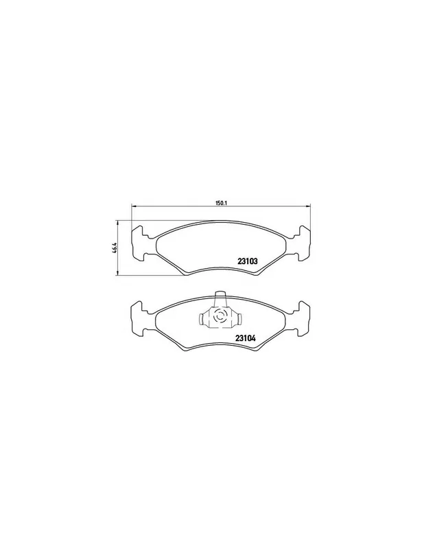 Última Oportunidad PASTILLA DE FRENO P24043 BREMBO - FORD ESCORT Mk III (GAA) - Eje delantero
