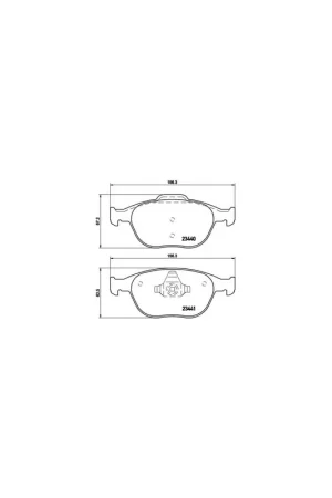 Envío Exprés PASTILLA DE FRENO P24058 BREMBO - FORD TRANSIT CONNECT - Eje delantero
