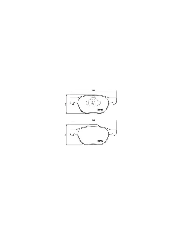 Compra Hoy PASTILLA DE FRENO P24061 BREMBO - FORD KUGA I - Eje delantero