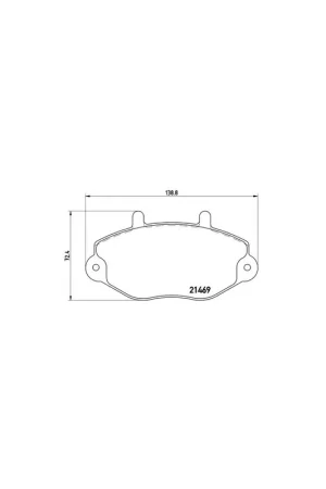 Promoción PASTILLA DE FRENO P24050 BREMBO - FORD TRANSIT Caja/Chasis (E_ _) - Eje delantero