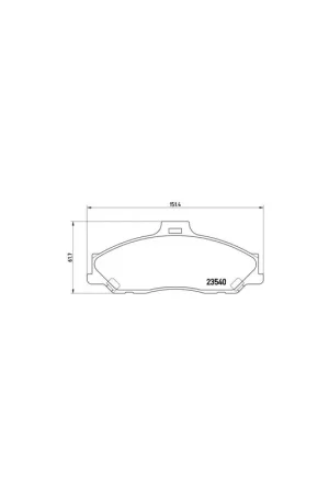 Compra Hoy PASTILLA DE FRENO P24051 BREMBO - MAZDA PROCEED / DRIFTER (UN) - Eje delantero