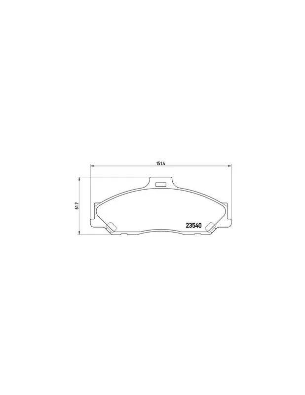 Compra Hoy PASTILLA DE FRENO P24051 BREMBO - MAZDA PROCEED / DRIFTER (UN) - Eje delantero