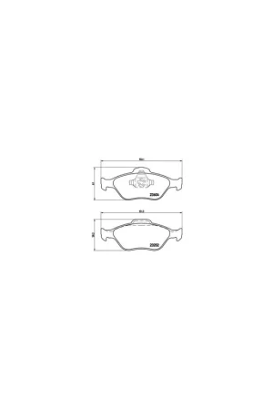 A Buen Precio PASTILLA DE FRENO P24055 BREMBO - FORD KA (RB_) - Eje delantero