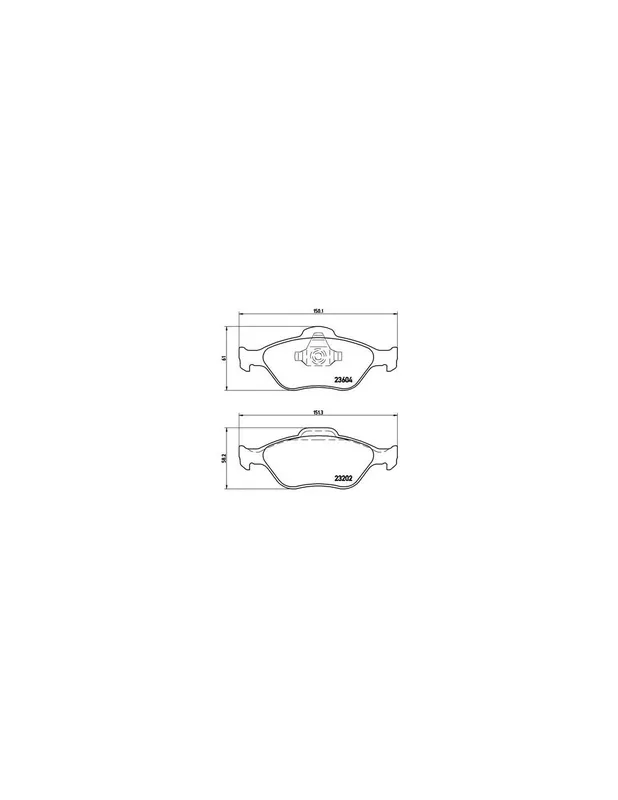 A Buen Precio PASTILLA DE FRENO P24055 BREMBO - FORD KA (RB_) - Eje delantero