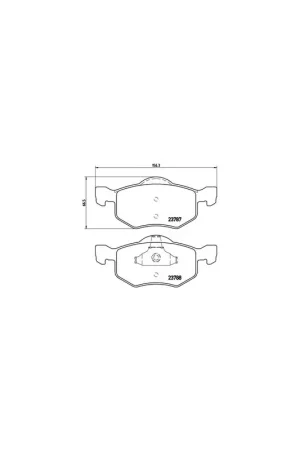Últimas Unidades PASTILLA DE FRENO P24056 BREMBO - FORD ESCAPE - Eje delantero