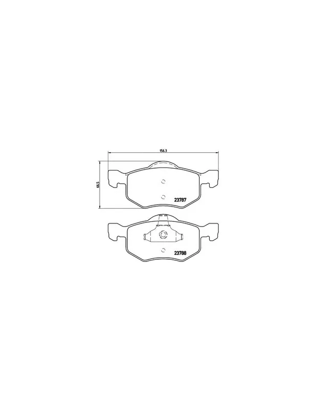 Últimas Unidades PASTILLA DE FRENO P24056 BREMBO - FORD ESCAPE - Eje delantero