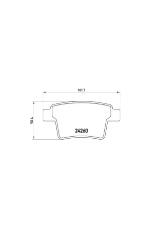 Compra Ahora PASTILLA DE FRENO P 24 063 BREMBO - FORD MONDEO Mk III Ranchera familiar (BWY) - Eje trasero