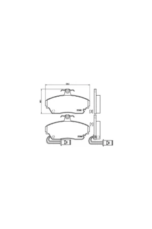 Alta Calidad PASTILLA DE FRENO P28014 BREMBO - ROVER 800 (XS) - Eje delantero