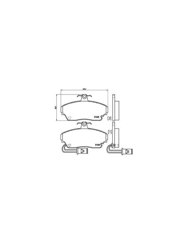 Alta Calidad PASTILLA DE FRENO P28014 BREMBO - ROVER 800 (XS) - Eje delantero
