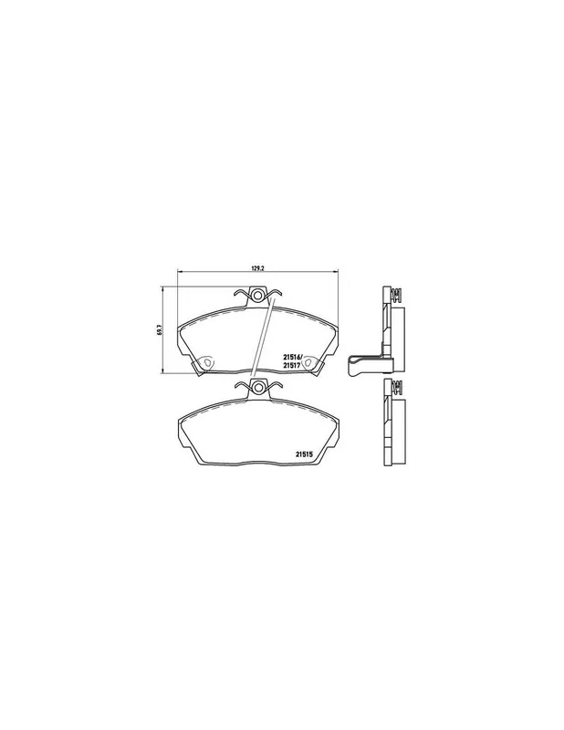 Precio Rebajado PASTILLA DE FRENO P28020 BREMBO - ROVER 200 (RF) - Eje delantero