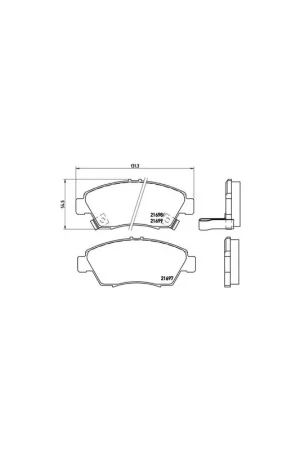 Precio De Oferta PASTILLA DE FRENO P28024 BREMBO - HONDA Ballade VI Sedán (EJ, EK) - Eje delantero