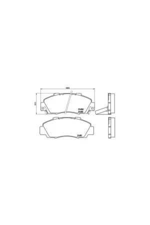 Descuento PASTILLA DE FRENO P28026 BREMBO - HONDA HR-V (GH) - Eje delantero