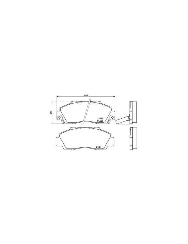 PASTILLA DE FRENO P28026 BREMBO - HONDA ACCORD Mk VII Ranchera familiar (CF) - Eje delantero Mejor Precio
