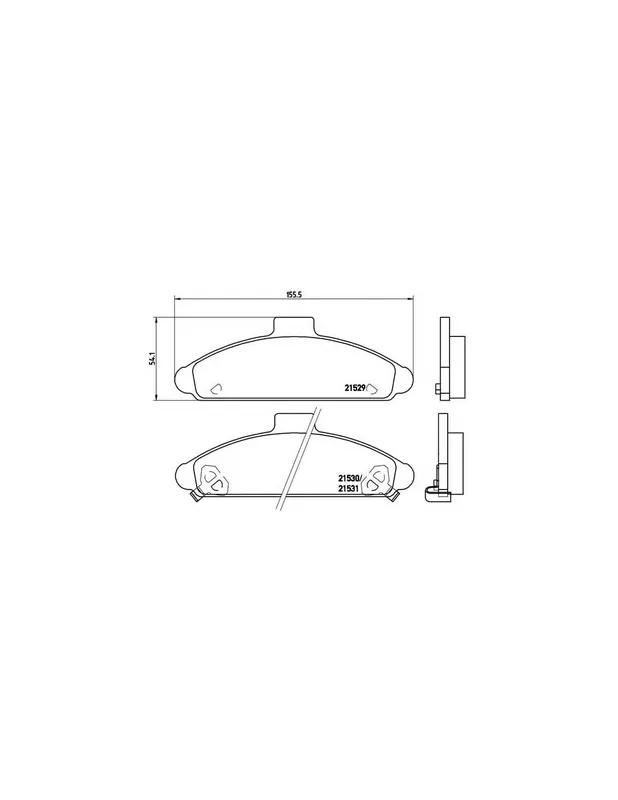 PASTILLA DE FRENO P30004 BREMBO - HYUNDAI S COUPE (SLC) - Eje delantero Novedad