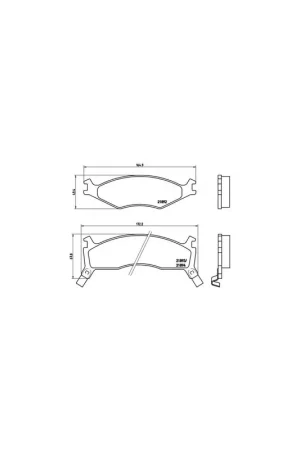 Precio De Oferta PASTILLA DE FRENO P30006 BREMBO - KIA SPORTAGE (K00) - Eje delantero