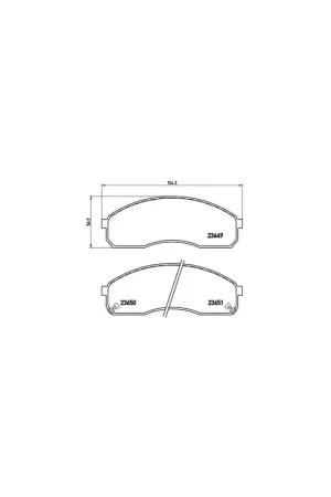 Descuento PASTILLA DE FRENO P30012 BREMBO - KIA SEDONA Mk II (GQ) - Eje delantero