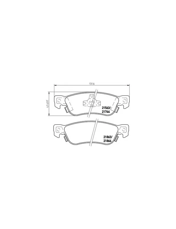 PASTILLA DE FRENO P34003 BREMBO - ISUZU BIGHORN (UBS) - Eje trasero Artesanal