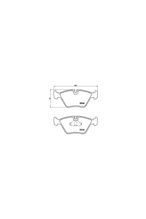 Disponible Ahora PASTILLA DE FRENO P36007 BREMBO - DAIMLER XJ 40, 81 Sedán - Eje delantero