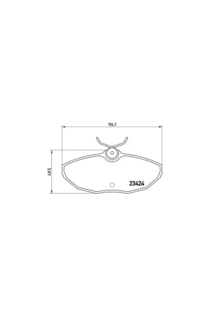 De Moda PASTILLA DE FRENO P36013 BREMBO - JAGUAR XJ Sedán (X350, X358) - Eje trasero