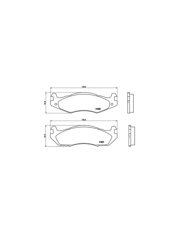 Imprescindible (Must-Have) PASTILLA DE FRENO P37001 BREMBO - JEEP WRANGLER (YJ, SJ_) - Eje delantero