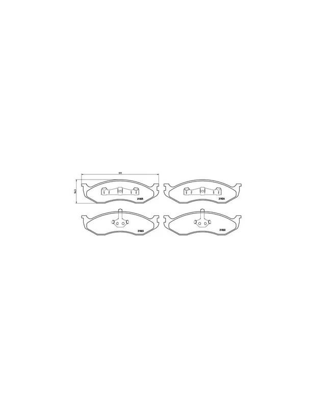 PASTILLA DE FRENO P 37 004 BREMBO - JEEP WAGONEER (XJ) - Eje delantero A Buen Precio