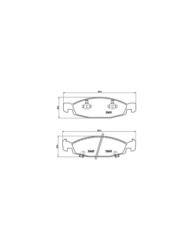 PASTILLA DE FRENO P37005 BREMBO - JEEP GRAND CHEROKEE Mk II (WJ, WG) - Eje delantero Rebajas